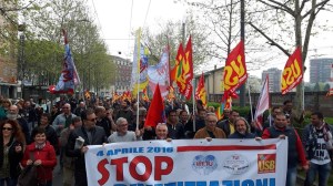 Demonstration i Italien
