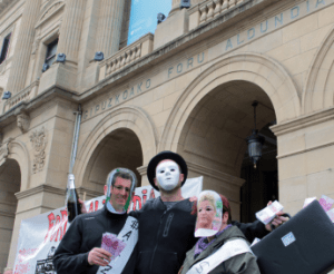 Manifestation Spanien